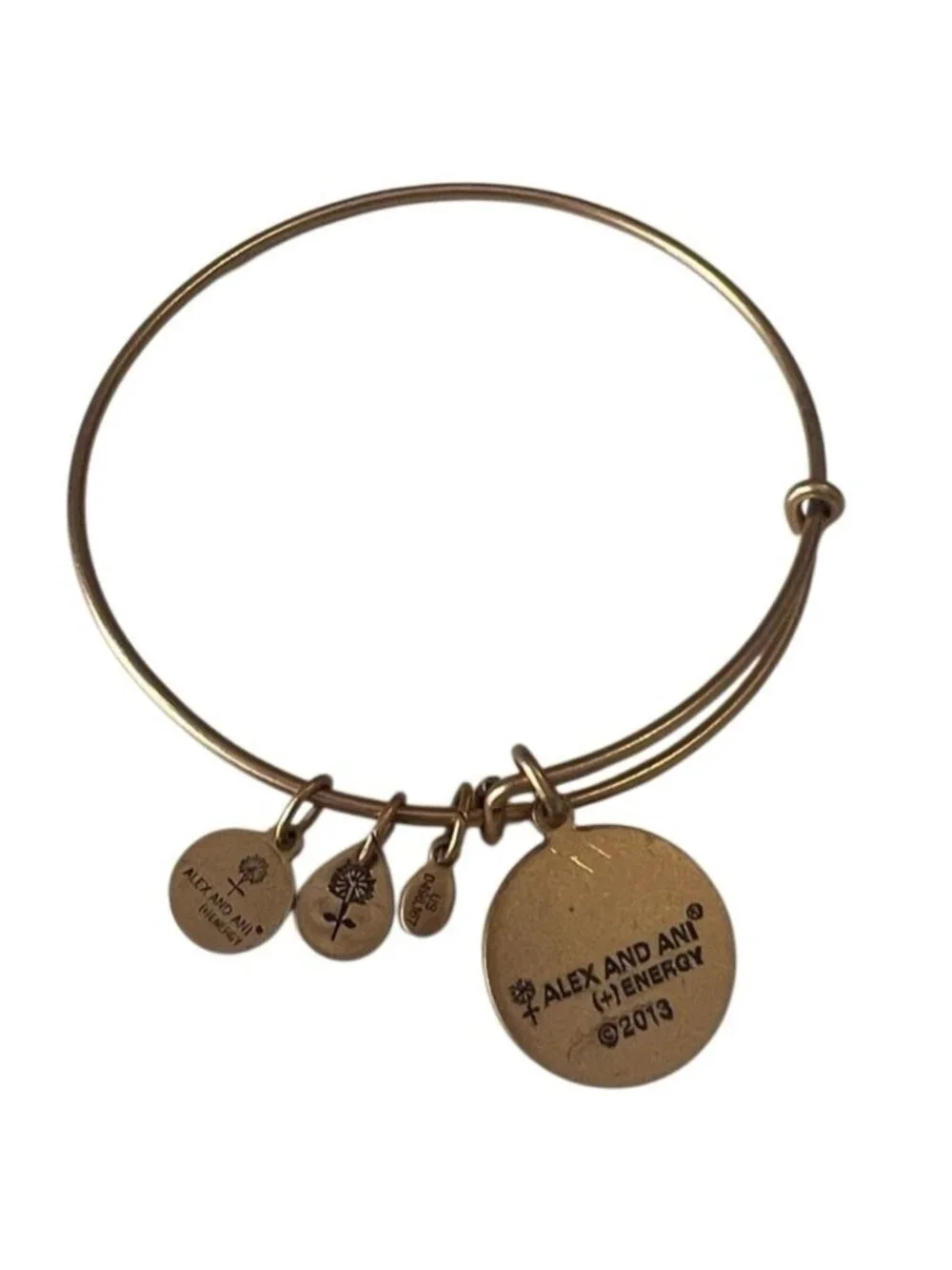 Alex and Ani Path of Life Charm Bangle Gold Charm Bracelet 2013